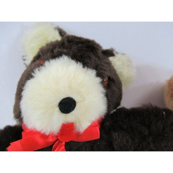 Mara's Stuffed Animals RCMP Mountie Bear + Brown Teddy Plush Lot Vtg Canada - Picture 2 of 11